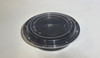 Victoria Bay Take-Out Container Base & Lid Combo 24 OZ Plastic Black Clear Round 150/Case