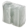 Victoria Bay Deli Container Hinged 8 OZ RPET Clear Tamper-Evident 60 Count/Pack 4 Packs/Case 240 Count/Case