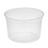 Deli Container Base 16 OZ PET Clear Round 1000/Case