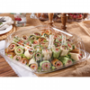 Victoria Bay Serving Tray Base & Lid Combo 16X16 IN PET Clear Square 25/Case