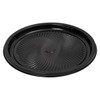 Victoria Bay Catering Tray Base & Lid Combo With High Dome Lid PET Black Clear Round 25/Case