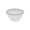 Deli Container Base & Lid Combo With Dome Lid 16 OZ RPET Clear Swirl Design Round 280/Case