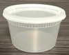 Victoria Bay Soup Deli Container Base & Lid Combo With Polyethylene (PE) Lid 12 OZ PP 240/Case