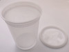 Victoria Bay Deli Container Base & Lid Combo With Polyethylene (PE) Lid 32 OZ PP Round 240/Case