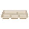 Victoria Bay Cafeteria & School Lunch Tray 10X8X1 IN 5 Compartment Pulp Fiber Natural 240/Case