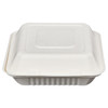Victoria Bay Take-Out Container Hinged 9X9X3 IN Plant Fiber White Square 200/Case