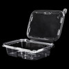 Victoria Bay Deli Container Hinged 20 OZ RPET Clear Tamper-Evident 100 Count/Pack 2 Packs/Case 200 Count/Case