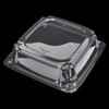 Victoria Bay Catering Tray Base & Lid Combo 10.7X10.7X3.76 IN PET Black Clear Square Freezer Safe 25/Case