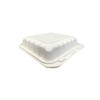 Victoria Bay Take-Out Container Hinged 8X8X3 IN MFPP Ivory Square Freezer Safe Microwave Safe 150/Case