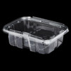 Victoria Bay Deli Container Hinged 24 OZ RPET Clear Tamper-Evident 100 Count/Pack 2 Packs/Case 200 Count/Case