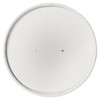 Victoria Bay Lid Flat Paperboard White Round For 16-32 OZ Squat Container Vented 500/Case