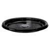 Victoria Bay Catering Tray Base & Lid Combo With Low Dome Lid 12 IN PET Black Clear Round 25/Case