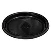 Victoria Bay Catering Tray Base & Lid Combo With High Dome Lid 12 IN PET Black Clear Round 25/Case