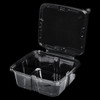 Victoria Bay Deli Container Hinged 64 OZ RPET Clear Tamper-Evident 82 Count/Pack 2 Packs/Case 164 Count/Case