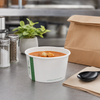 Soup Food Container 12 OZ Paper PLA White Round 500/Case