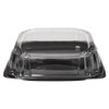 Victoria Bay Serving Tray Base & Lid Combo 12X12X3.76 IN PET Black Clear Square Freezer Safe 25/Case