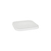 Lid Flat 8.75X8.75X0.53 IN PET Clear Square For Container 100/Case