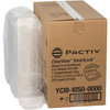 Sandwich Take-Out Container Hinged 5.3X5.3X2.5 IN OPS Clear Square 375/Case