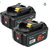 Battery Charger 18V 2-Pack Lithium-Ion Battery 6Ah 2/Pack