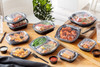 Lid Dome Large (LG) 9.375X8X1.25 IN 2 Compartment OPS Clear Oval For Tray Unhinged Anti-Fog Leak Resistant 250/Case
