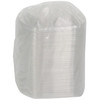 Lid Dome Large (LG) 9.375X8X1.25 IN 2 Compartment OPS Clear Oval For Tray Unhinged Anti-Fog Leak Resistant 250/Case