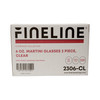Flairware Cup Martini 6 OZ Plastic Clear 96/Case