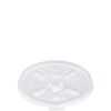 Dart® Lid Flat 3.8X0.4 IN HIPS Translucent For 12-24 OZ Cup With Hole Lock Tab Lift Back 100 Count/Pack 10 Packs/Case