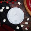 Dart® Lid Flat 3.6X0.6 IN HIPS White For 6-12 OZ Hot Cup Sip Through 100 Count/Pack 10 Packs/Case 1000 Count/Case