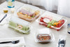 Take-Out Container Hinged With Dome Lid 8X8X2.9 IN OPS Clear Square 200/Case