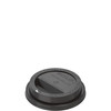 Solo® Traveler® Lid Dome 3.41X0.73 IN PS Black For 10 OZ Hot Cup Cappuccino Sip Through 100 Count/Pack 10 Packs/Case