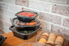 Lid Flat 5.5X5.5X0.75 IN RPET Clear Square For 8-12-16 OZ Container 504/Case