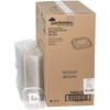 Lid Flat 5.5X5.5X0.75 IN RPET Clear Square For 8-12-16 OZ Container 504/Case