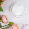 Dart® Optima® Lid Dome 3.85X0.98 IN HIPS White For 12-24 OZ Hot Cup Reclosable Tab 100 Count/Pack 10 Packs/Case