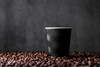 Cup Ripple 12 OZ Paper PLA Black Freezer Safe 25 Count/Pack 20 Packs/Case 500 Count/Case