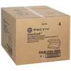 Take-Out Container Hinged With Dome Lid 8.8X4.5X3.1 IN Polystyrene Foam White Rectangle 440/Case
