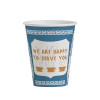 Solo® Hot Cup 10 OZ Single Wall Poly-Coated Paper Multicolor Greek Key 1000/Case