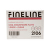 Flairware Cup Champagne Flute 5 OZ Plastic Clear 96/Case