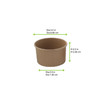Cup 7 OZ Paper Kraft 50 Count/Pack 20 Packs/Case 1000 Count/Case