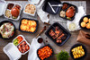 Take-Out Container Hinged With Dome Lid 8.3X8.4X3.1 IN 3 Compartment MFPP White Square 200/Case