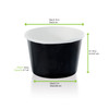 Cup 5 OZ Paper Black 50 Count/Pack 20 Packs/Case 1000 Count/Case