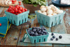 Berry Basket 16 OZ Molded Fiber Green Square 420/Case