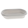Food Container Base 24 OZ MFPP White Rectangle 252/Case