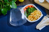 Food Container Base 24 OZ MFPP White Rectangle 252/Case