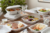 Take-Out Container Hinged 8.4X8.7X3.1 IN MFPP White Square Vented 146/Case