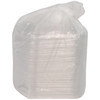Lid Dome Medium (MED) 8.1X6.5X1 IN 1 Compartment OPS Clear Oval For Container Unhinged Anti-Fog Leak Resistant 252/Case