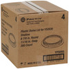 Lid Dome 8.9X0.7 IN 1 Compartment OPS Clear Round Shallow For Container 300/Case