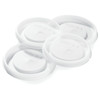 Lid Flat PS Translucent For 12 FLOZ Cold Tumbler Straw Slot 100 Count/Pack 10 Packs/Case 1000 Count/Case