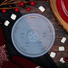 Dart® Lid Flat 3.85X0.28 IN HIPS Translucent For 26 OZ Cold Foam Cup Identification Slotted 100 Count/Pack 10 Packs/Case