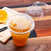 Dart® Prima ™ Lid Flat 4.023X0.83 IN PET Clear For 12-24 OZ Cold Cup Strawless Sip Through 100 Count/Pack 10 Packs/Case