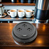 Victoria Bay Lid Dome Plastic Black For 10-20 OZ Cup 1000/Case